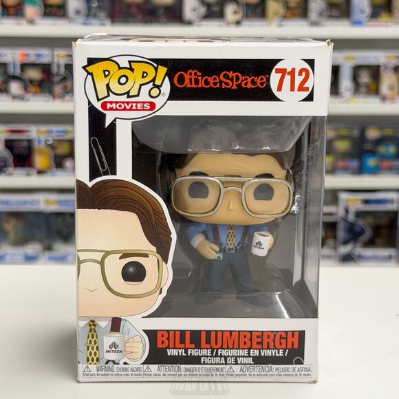 Funko Other - Funko Pop Movies Office Space Bill Lumbergh 712 Boss TPS Report Toy Vinyl Figure